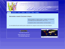 Tablet Screenshot of cancionero-liturgico.org